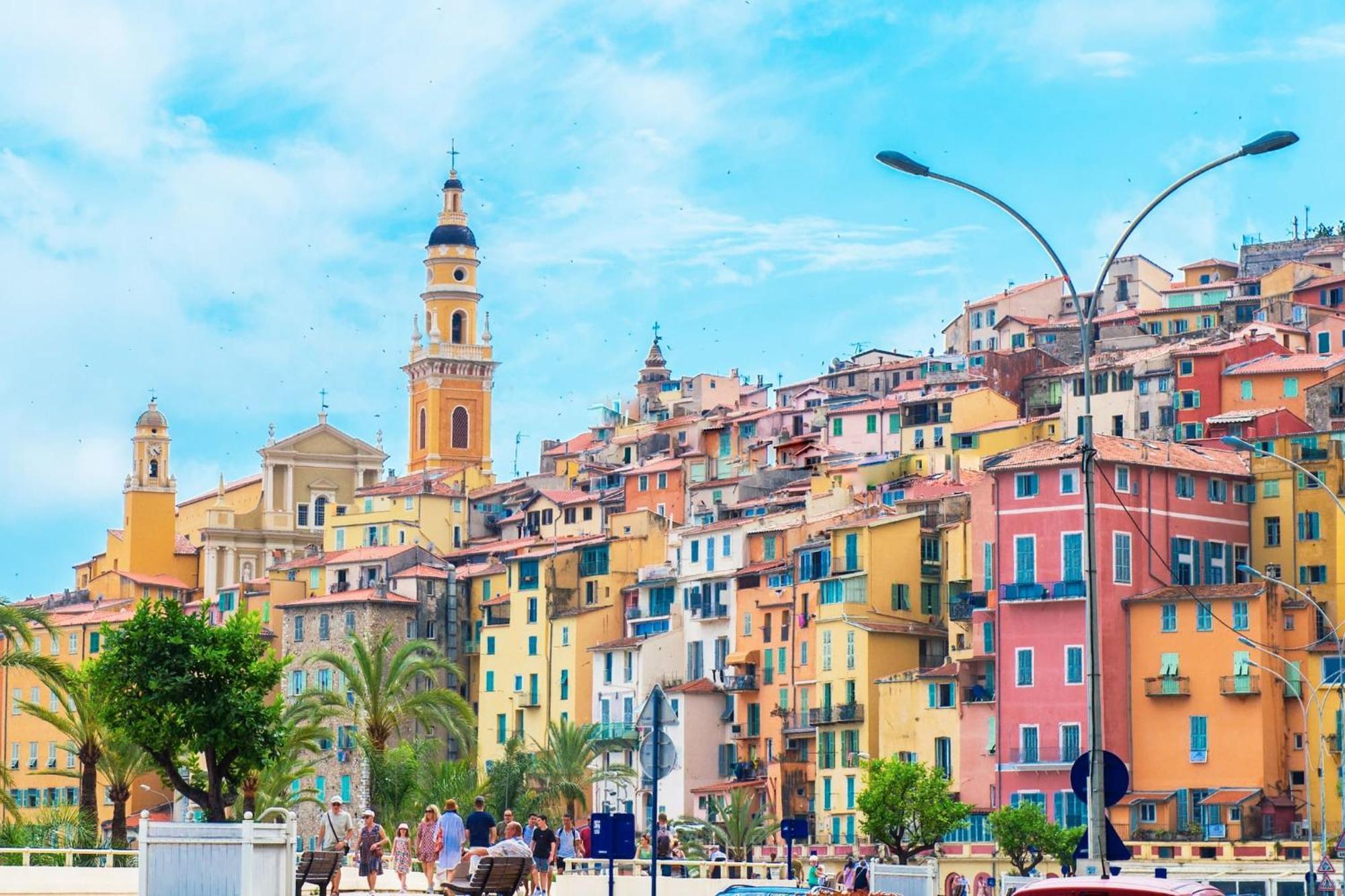 Vina Del Mare, Vue Mer, Terrasse Menton Bagian luar foto